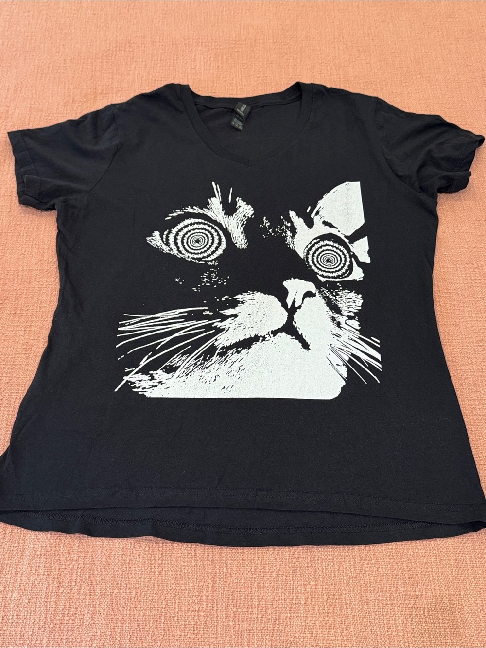Hypno / psycho cat Black T-shirt Hypnotic